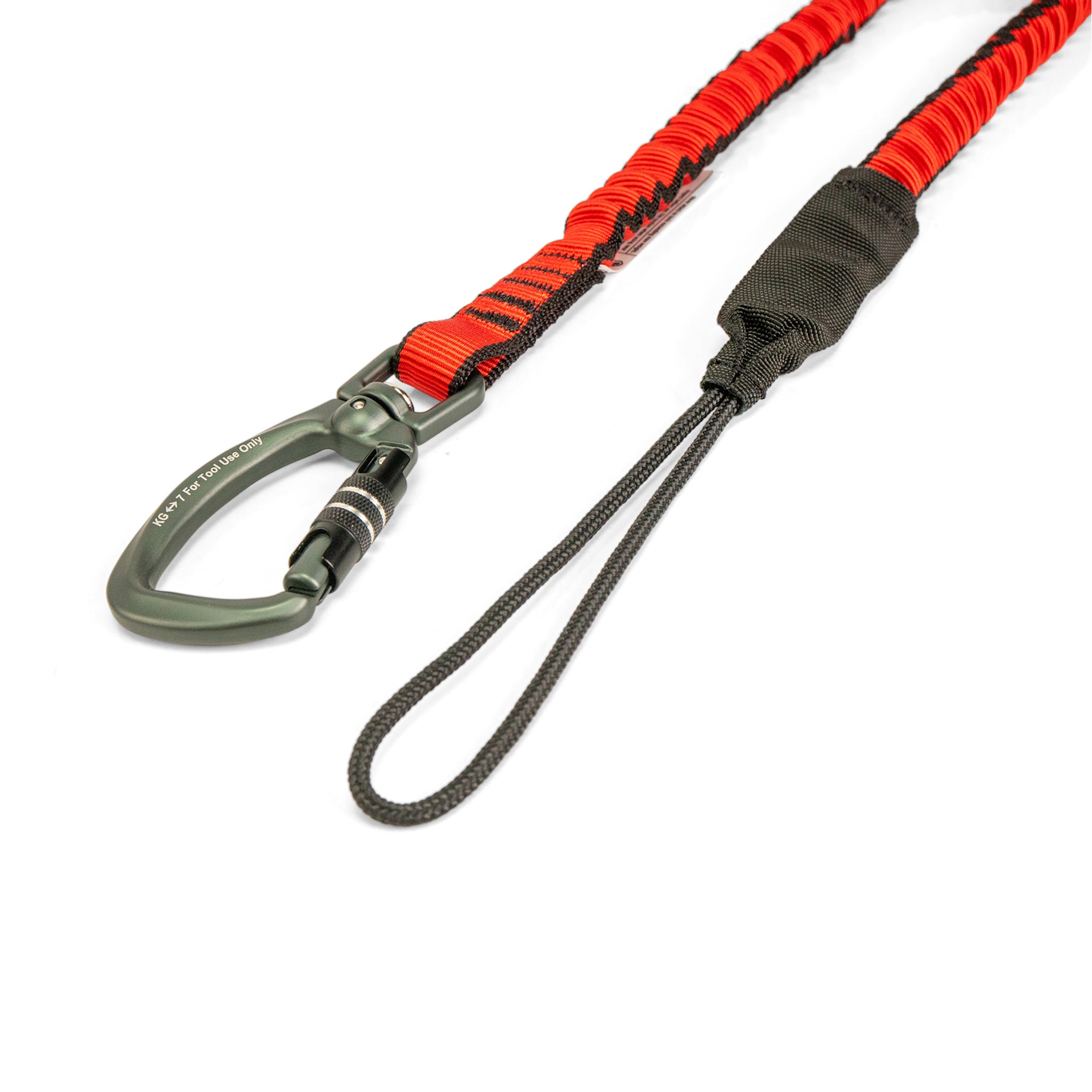GRIPPS® Bungee Tether Dual-Action Swivel Carabiner - 7.0kg / 15lb