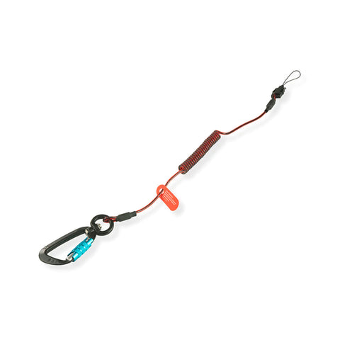 Coil E-Tether With Dual Locking Carabiner