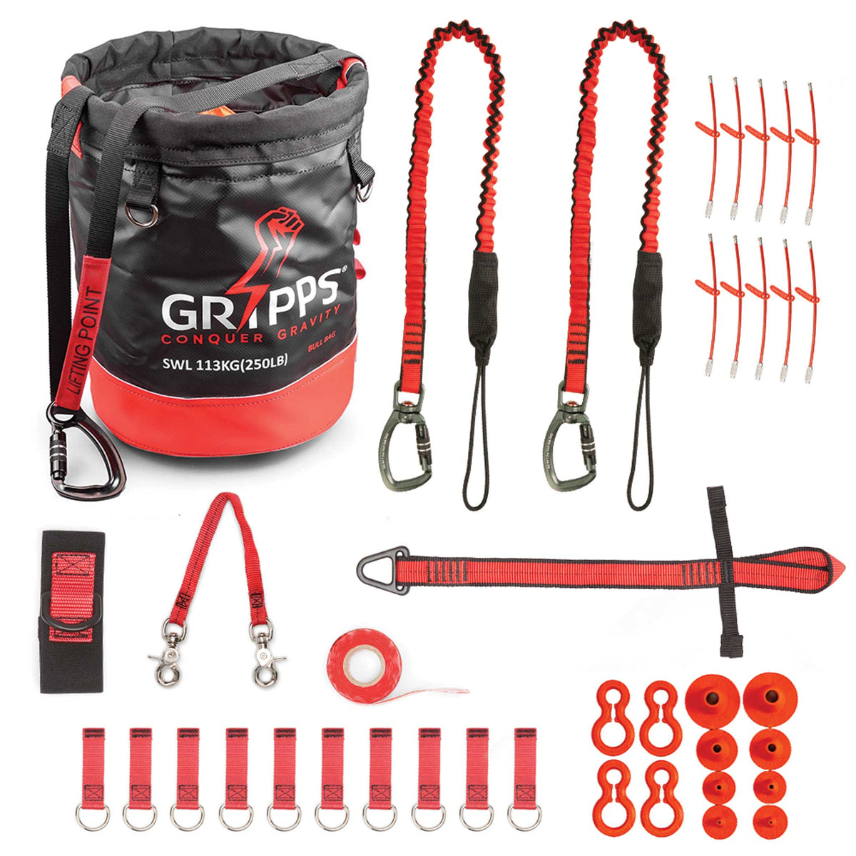 GRIPPS® 10-Tool Tether Kit with GRIPPS® Bull Bag