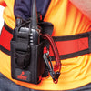Adjustable Two-Way Radio Holster With Coil E-Tether And E-Catch